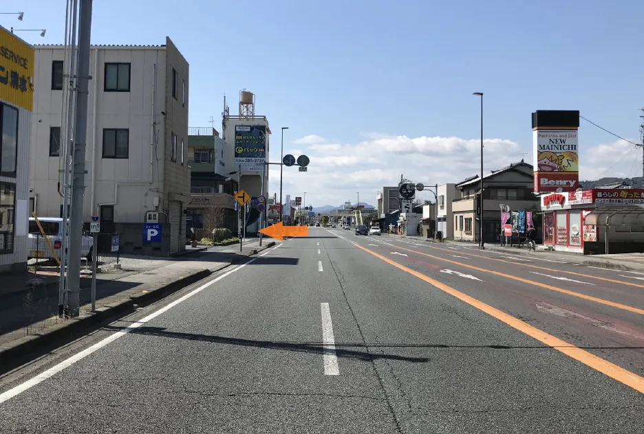 国道1号線(清水側から)1
